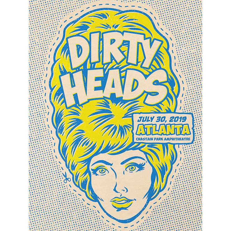 Benjamin Lande gig poster dirty heads